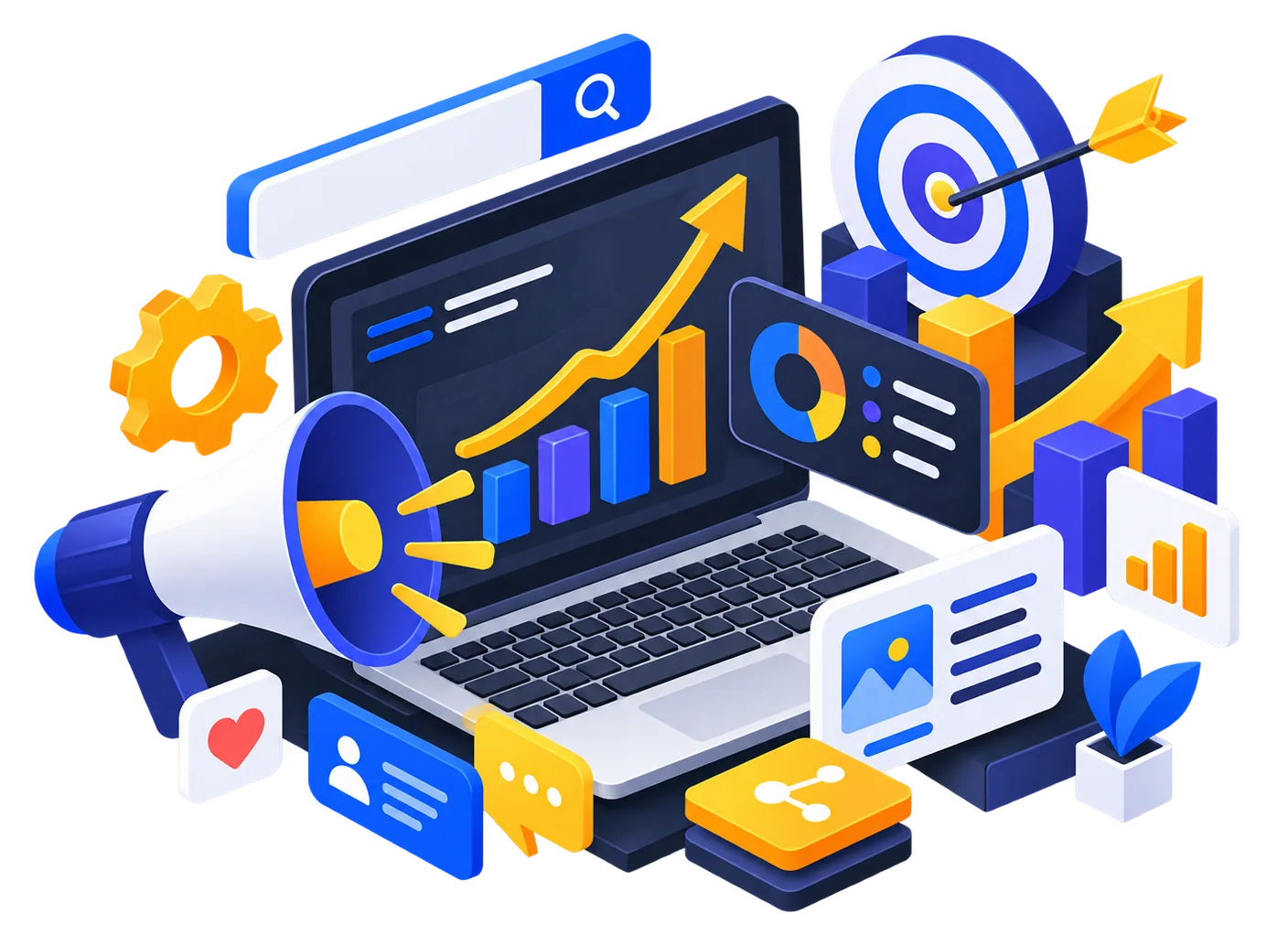 Brand content, search and campaign illustration