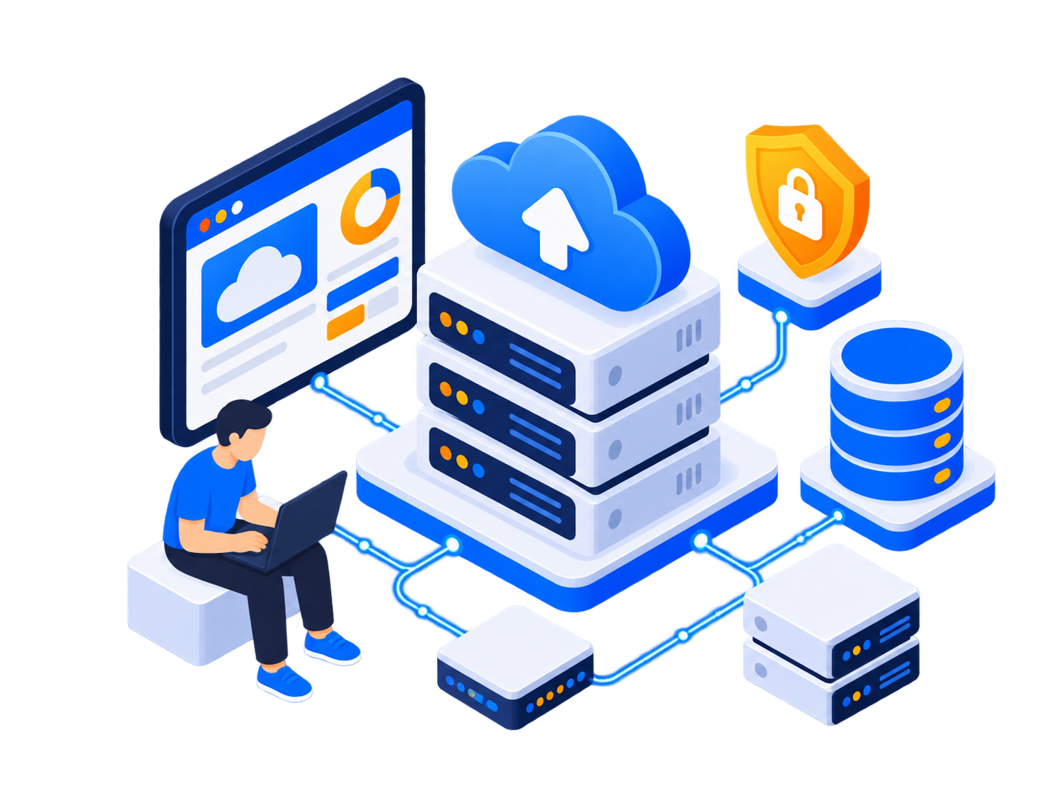 Cloud Hosting illustration