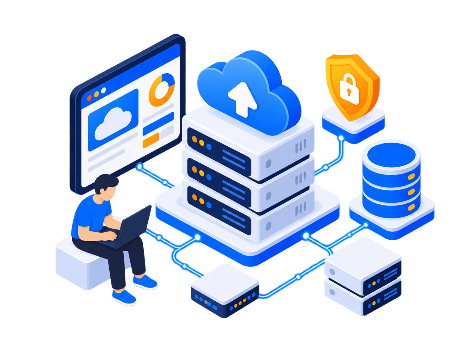 Cloud Hosting illustration