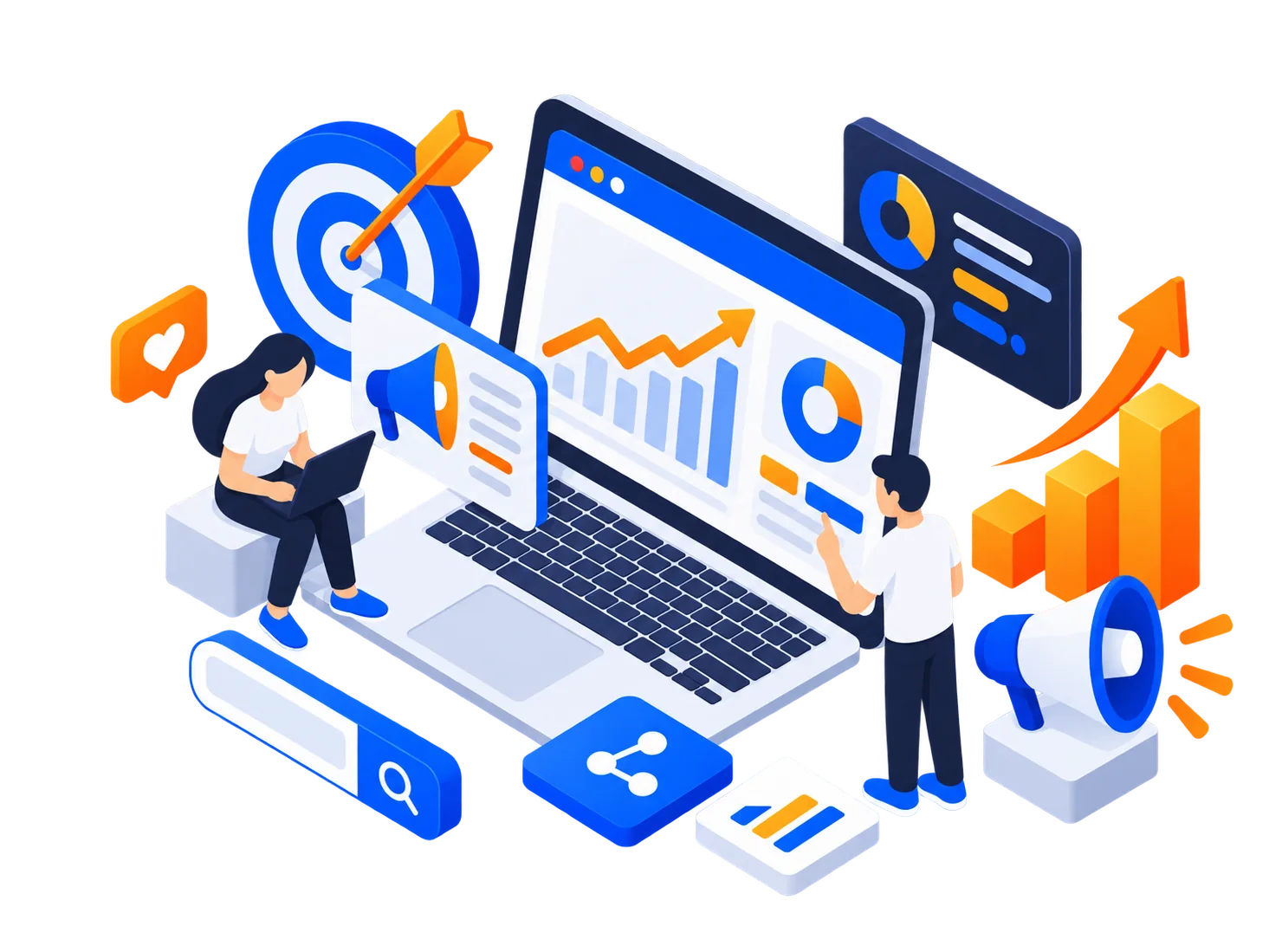 Digital Marketing illustration
