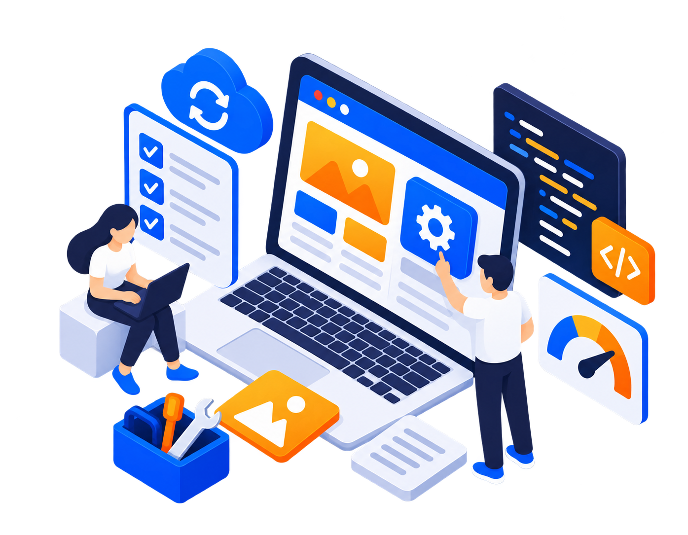 Managed Websites illustration