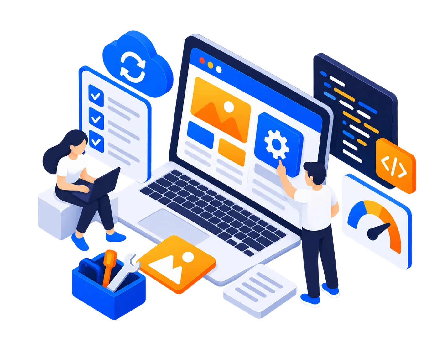 Managed Websites illustration