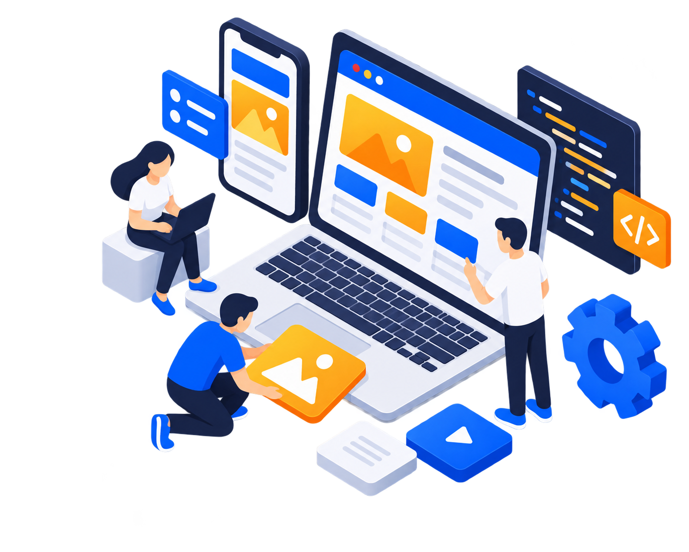Website Design & Development illustration