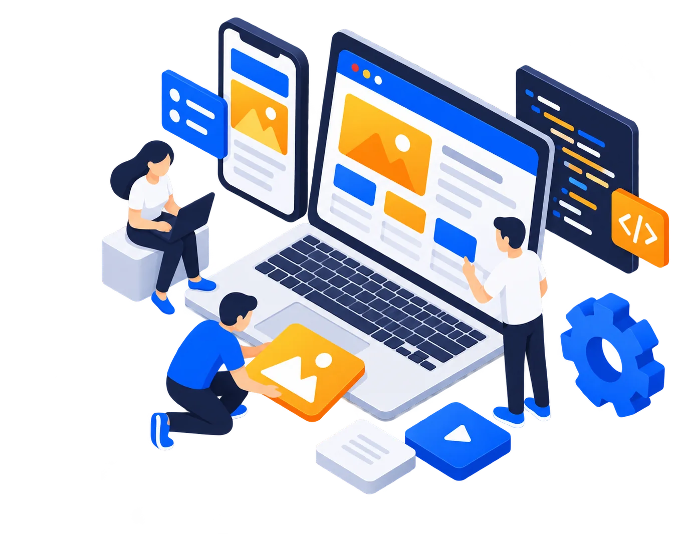 Website Design & Development illustration