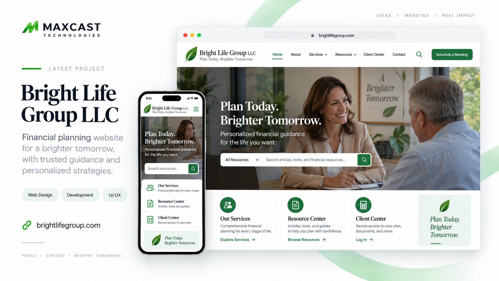 Bright Life Group LLC website showcase