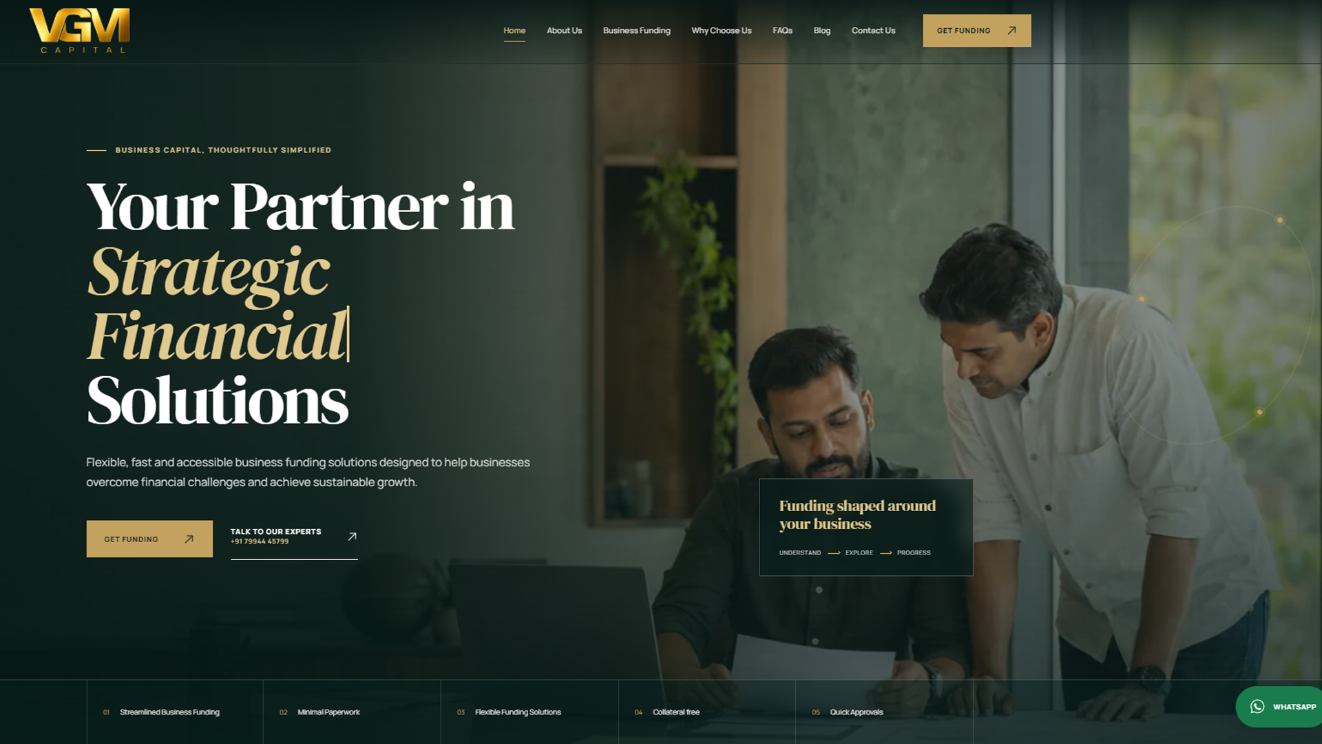 VGM Capital website showcase