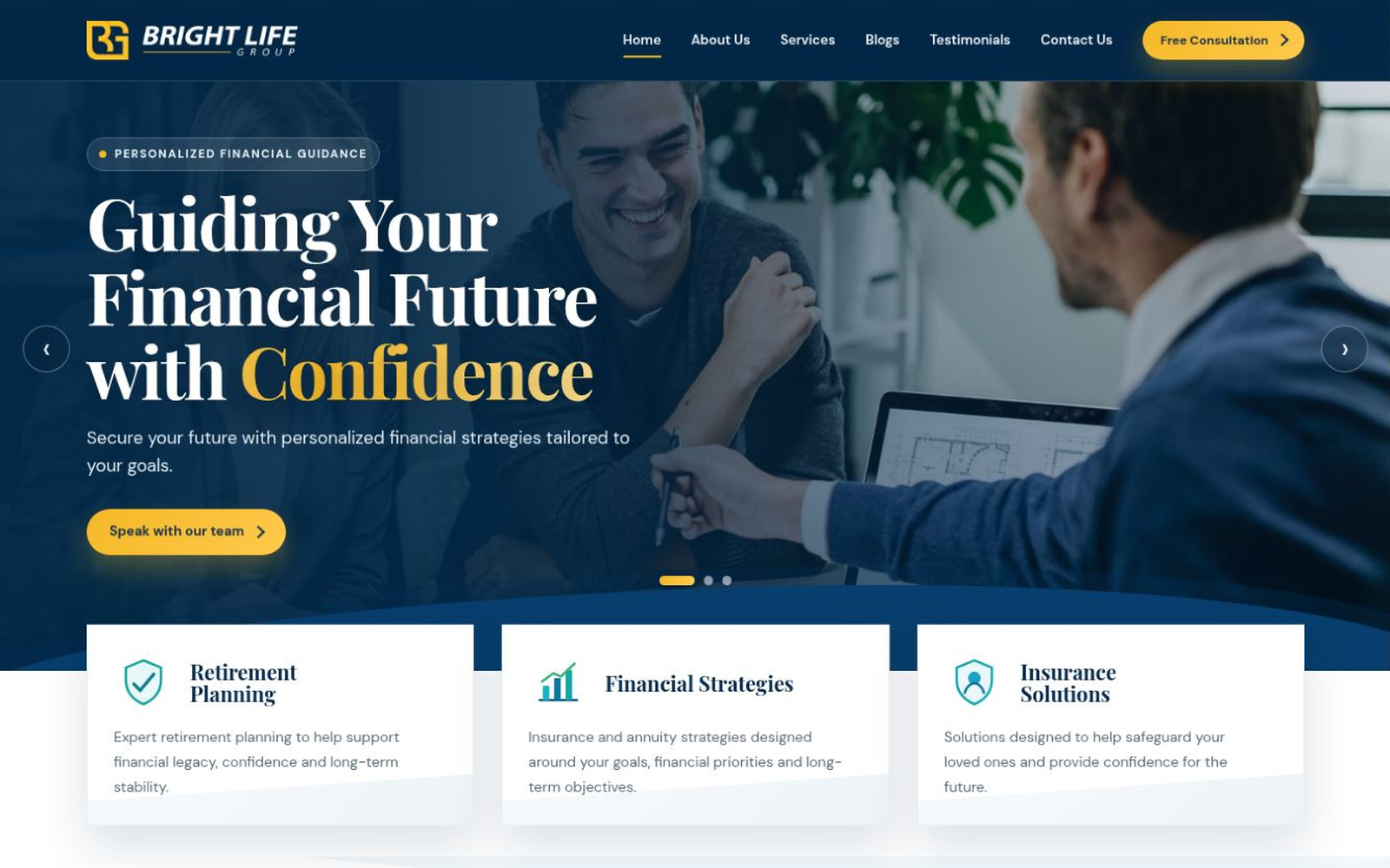 Bright Life Group LLC website showcase
