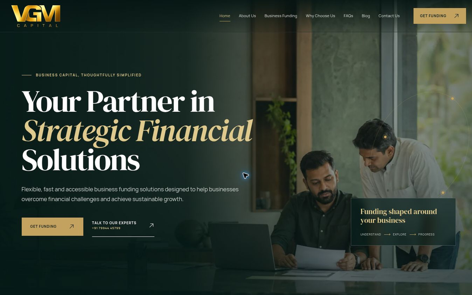 VGM Capital website showcase